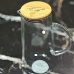 Wasserkaraffe Glas/Bambu